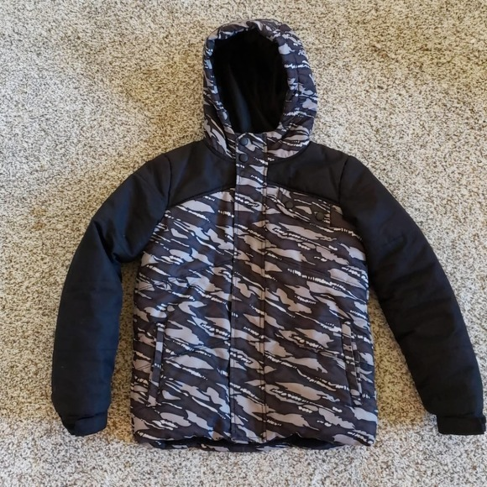 Slalom Kids' Black & Gray Camo Coat XS‎ (4/5)